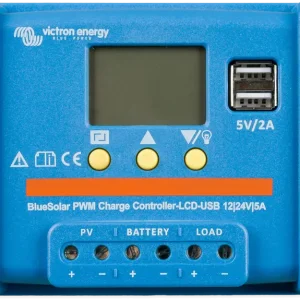 REGULATEUR DE CHARGE PWM BLUE SOLAR LCD 10 A Petit Prix