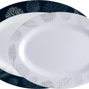 Jusqu'à Épuisement Des Stocks SET DE 2 PLATS OVALES LIVING35 X 25,5 CM ET 30 x 22,5 CM