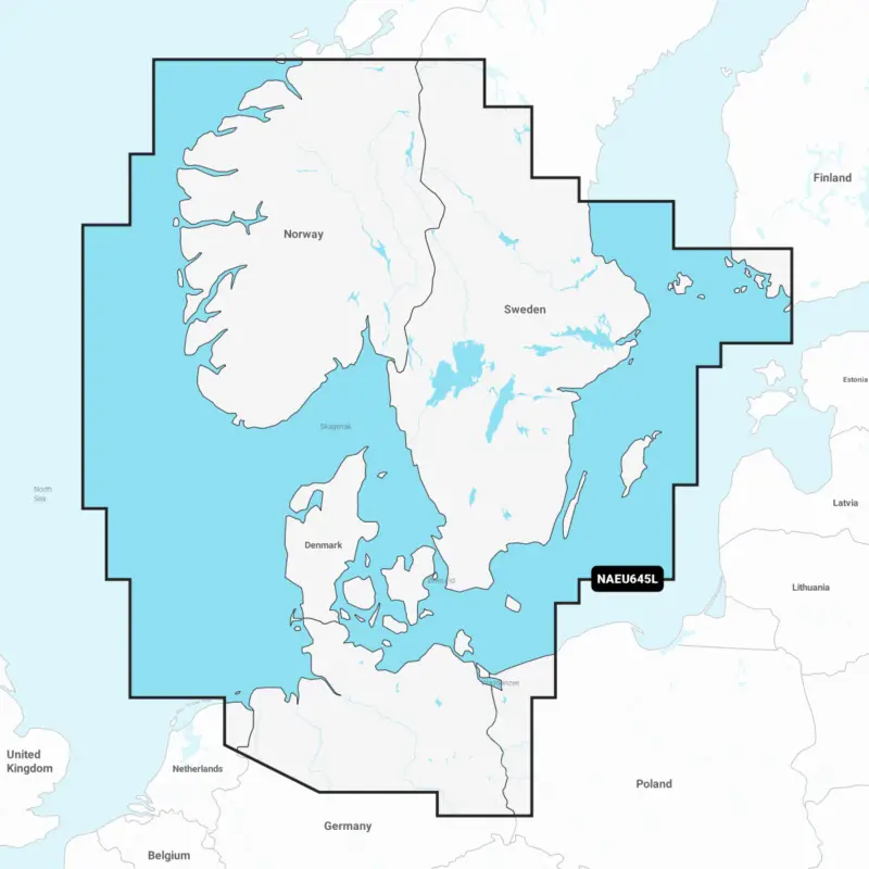 Prix Bas CARTE NAEU645L NAVIONICS+ LARGE - Skagerrak et Kattegat