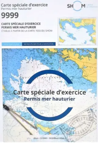 Pas Cher CARTE PERMIS MER HAUTURIER PLIEE