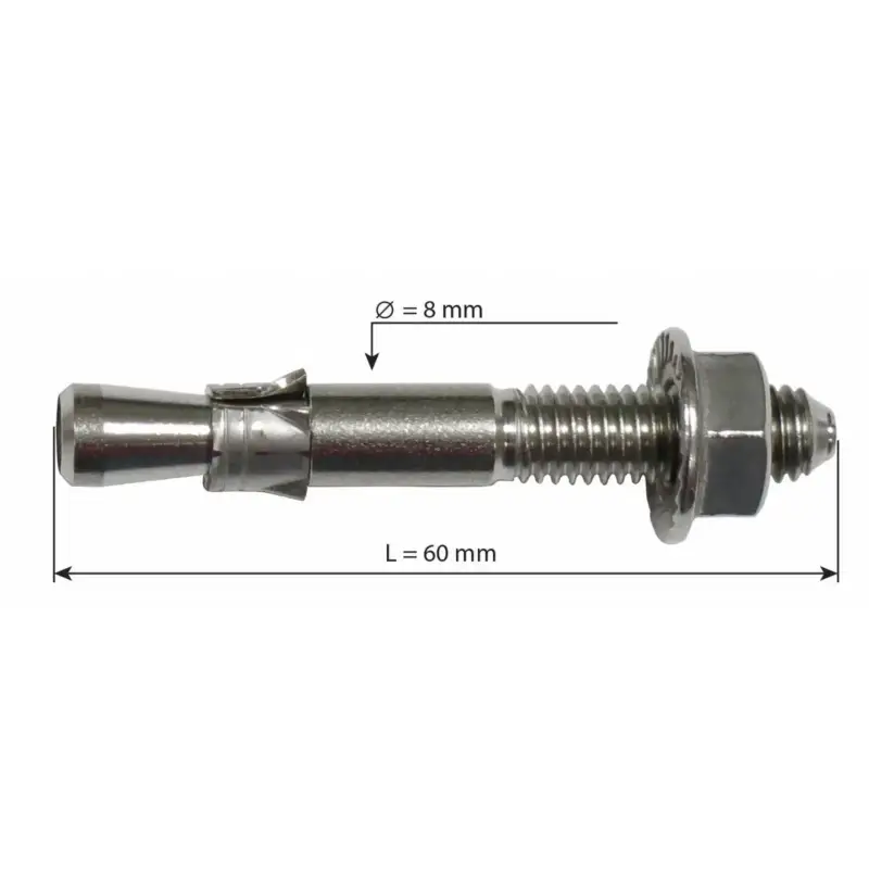 Goujon INOX 8 x 60 mm - RAUMER Commande En Gros