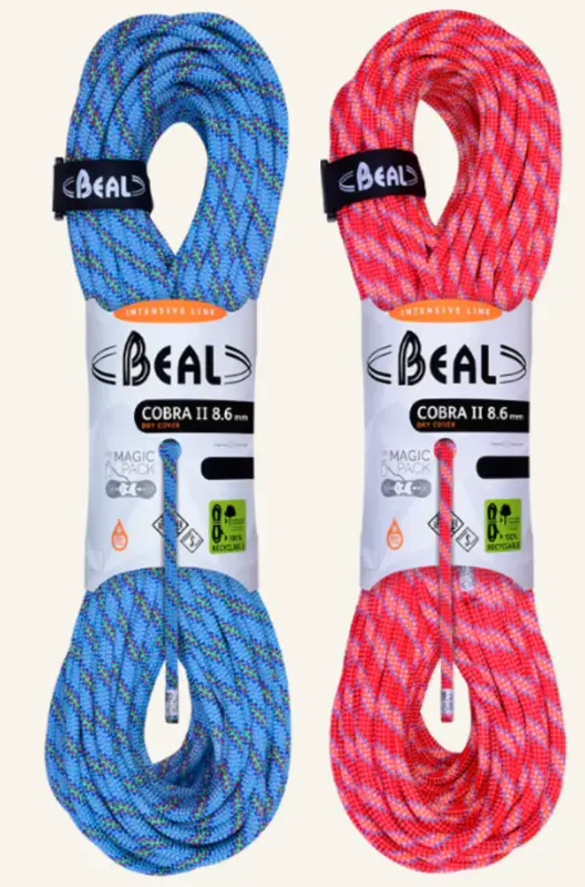 Meilleur Choix Corde d'escalade Cobra II Unicore DRY COVER Ø 8.6 mm 50 m BEAL