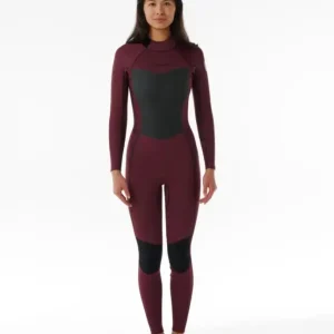 Combinaison de surf femme DAWN PATROL warmth 3/2 mm back zip prune RIP CURL Promotion Saisonnière