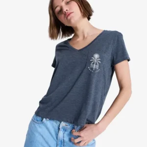 TS LAGUNA GREEN V NECK KVJ0 | ROXY Expédié Aujourd'hui