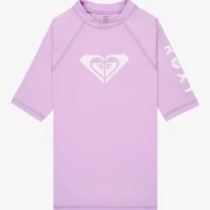Promotion Tee-shirt surf LYCRA® anti-UV UPF50 manches courtes filles WHOLE HEARTED crochus petal ROXY