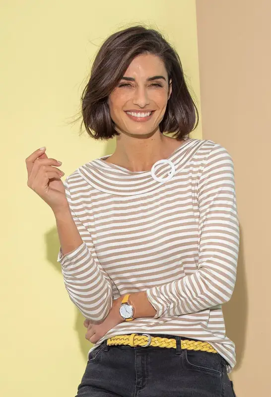T-shirt à rayures pour femmes Dernière Chance