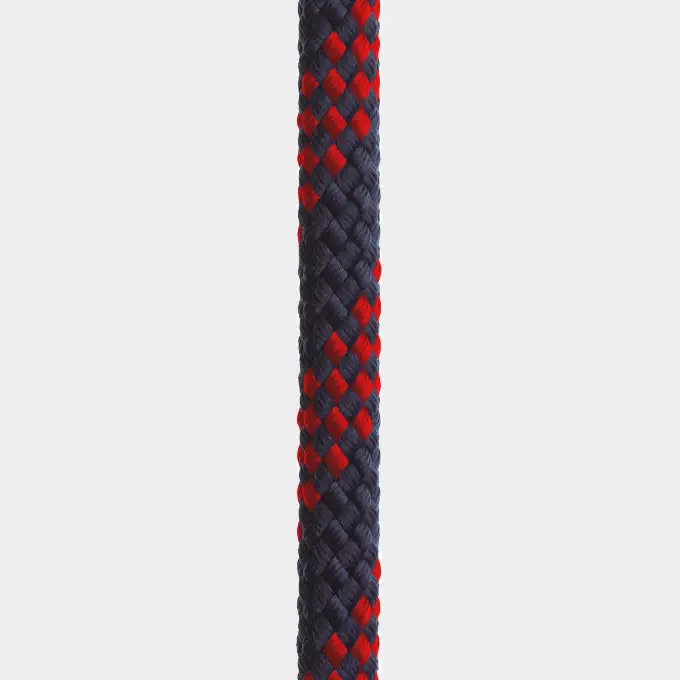 Cordage au mètre Regatta Ropes Atlanta, âme Dyneema SK78, gaine polyester tressée 32, bleu marine/rouge Bon Marché