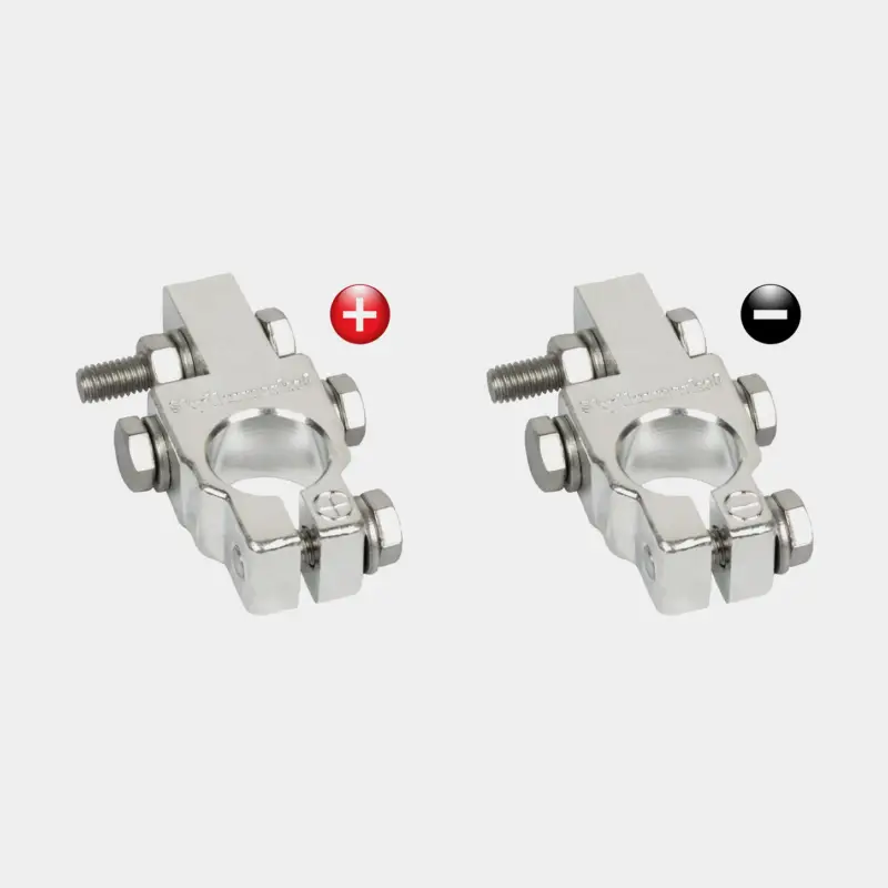 Cosses de batterie Skyllermarks S, moins & plus 4 x M6, max 35 / 50 mm², 2-pack Super Prix