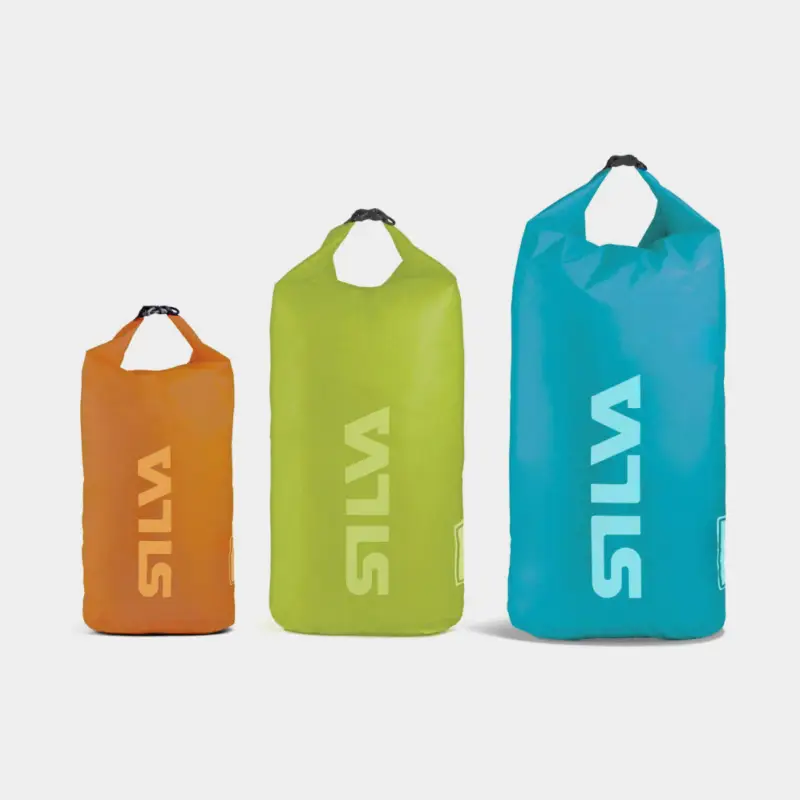 Offre Du Jour Ensemble de sacs étanches / sacs étanches Silva Dry Bag, 70D, 12/24/36 litres, orange/vert/bleu, 3-pack