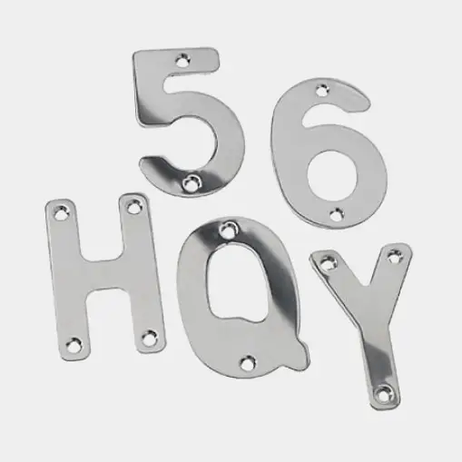 Chiffre 5 pour plaque bateau Roca, 75 mm, acier inoxydable électropoli AISI 304 Nouvel Arrivage