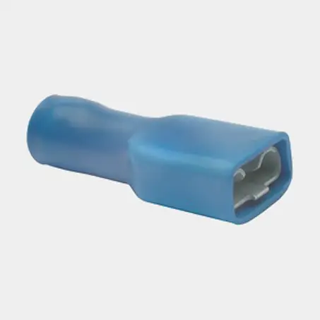 Offre Du Jour Douille plate Skyllermarks, entièrement isolée, pour câble 1.5 – 2.5 mm², 25-pack, bleu