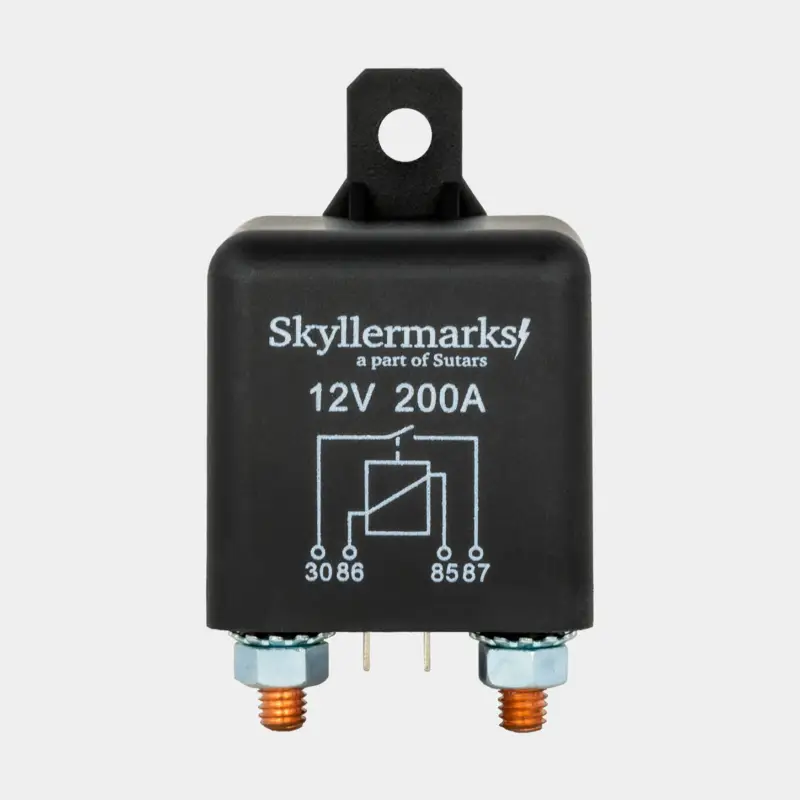 Relais de séparation Skyllermarks, 12 V, 200 A, avec connexion pour 2 batteries Promotion