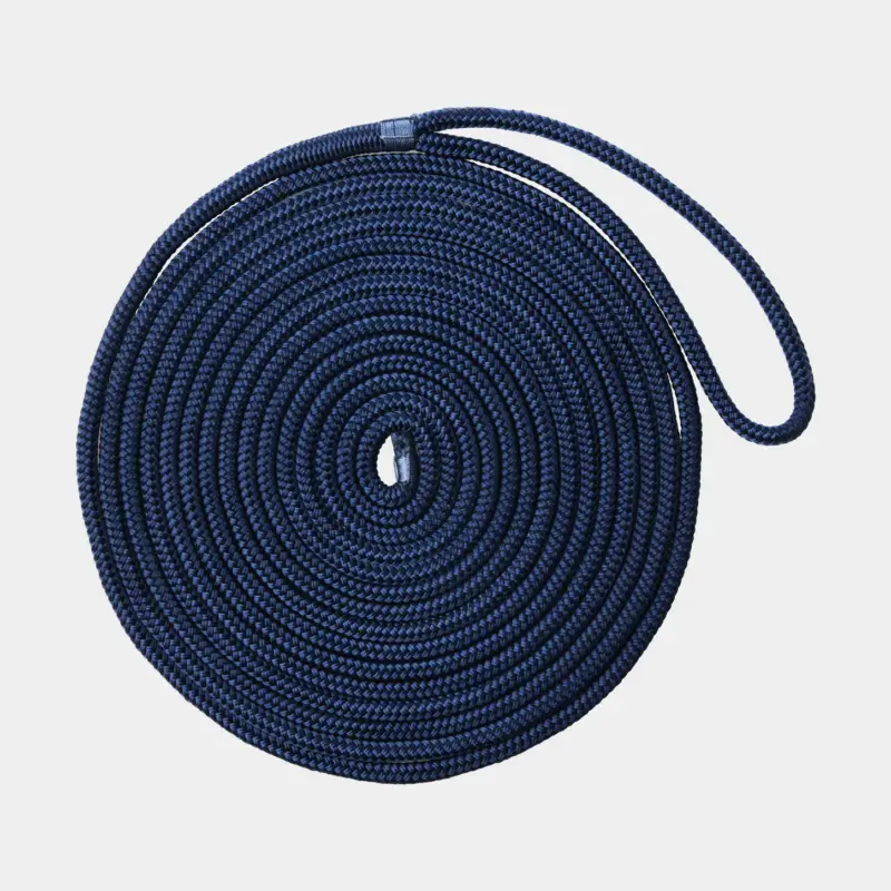 Amarre avec œil épissé NOCK Smögen, polyester 16-tressé, Ø12 mm, 4 mètres, bleu marine Jusqu'à Épuisement Des Stocks