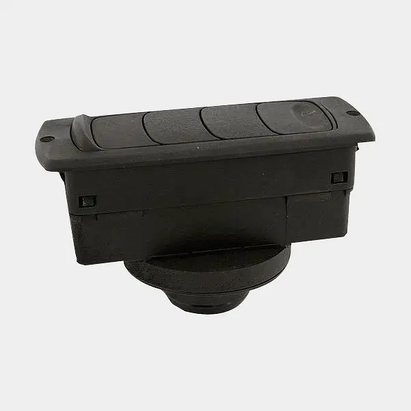 Paiement Sécurisé Buse d’air pour dégivreur / chauffage de passage, 45°, 134 x 52 mm, Ø55 mm, droit°, plastique, noir