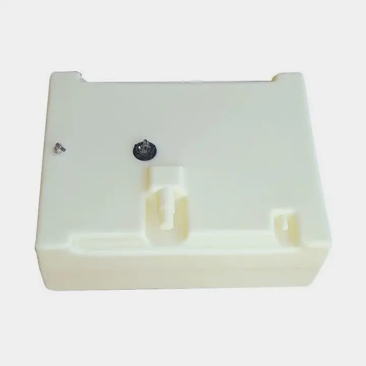 Réservoir de carburant fixe SIC Navy, 140 litres, avec jauge de réservoir, 240 – 33 Ω (USA) / 0 – 190 Ω (EU), 620 x 620 x 315 mm, polyéthylène, blanc Top Vente