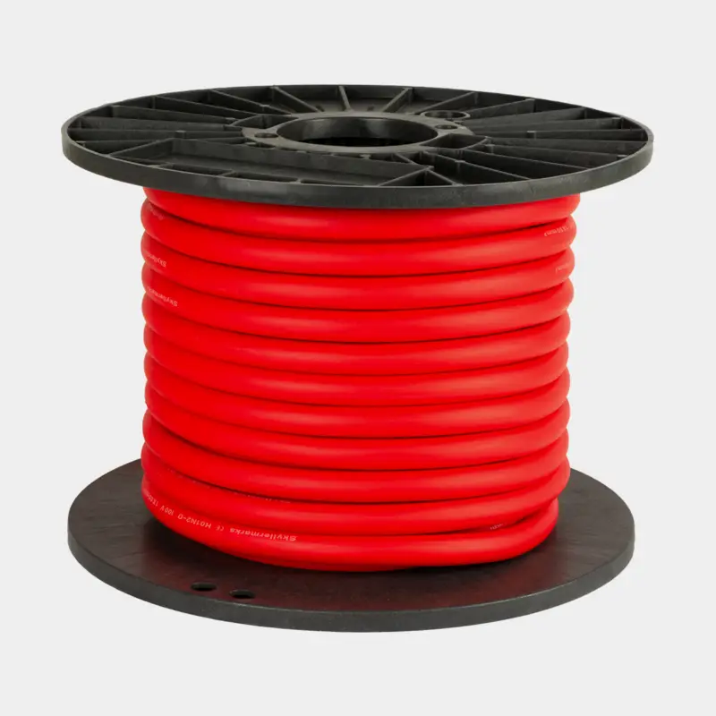 Populaire Câble en cuivre étamé Skyllermarks, extra flexible, avec gaine en caoutchouc, rond, 1 conducteur, 16 mm², 25 mètres, rouge