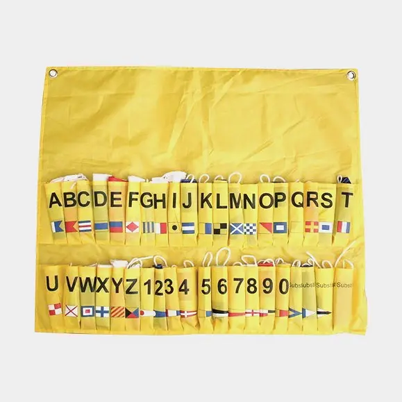 Pavillons de signalisation / guirlande de pavillons Lalizas, 40 pavillons internationaux, 30 x 20 cm Super Prix