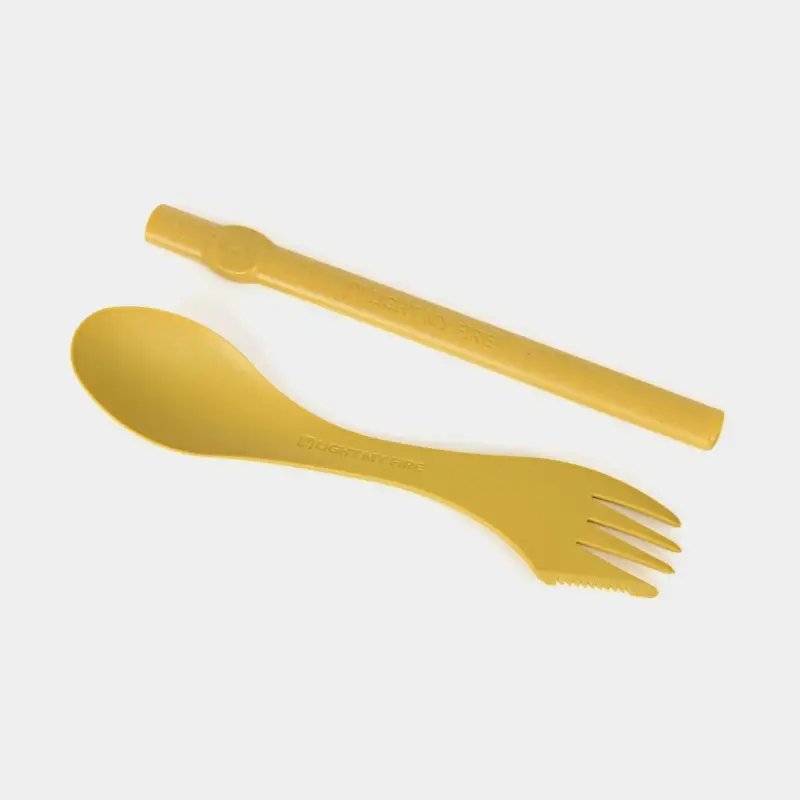 Spork & paille Light My Fire Spork´n Straw Bio MustyYellow, 17 cm Dernier Modèle