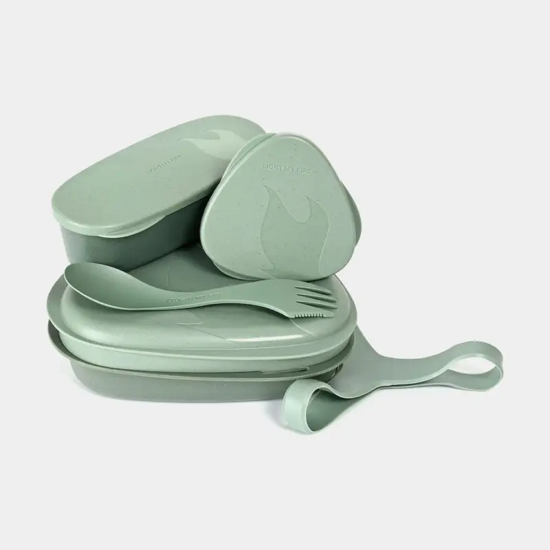 Prix Cassé Set déjeuner / kit repas Light My Fire LunchKit Bio SandyGreen, 6 pièces