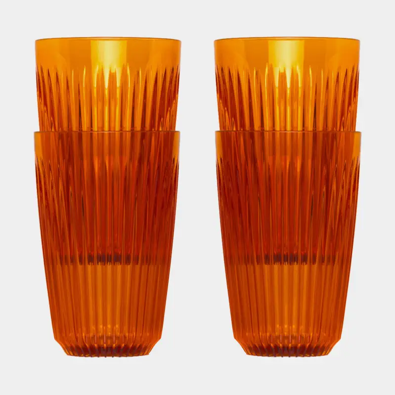Tasse à café HuskeeRenew 12oz Amber, tritan recyclé, orange, 35 cl / 350 ml, 4-pack Achetez Aujourd'hui