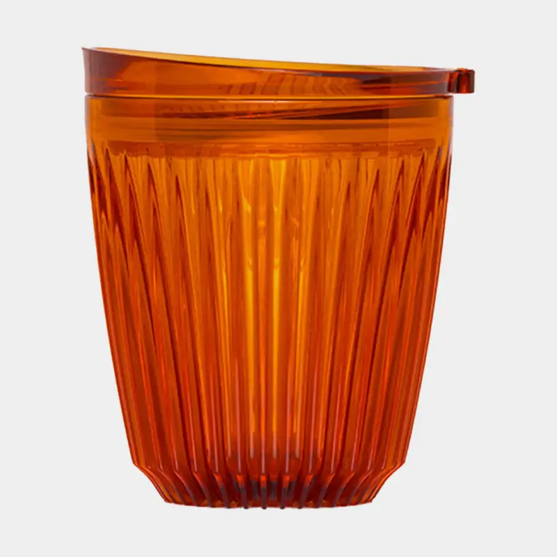Mug voyage / tasse à café avec couvercle HuskeeRenew & Lid 8oz Amber, tritan recyclé, orange, 23.5 cl / 235 ml Meilleur Choix