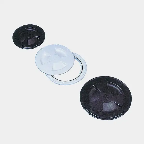 Usine Directe Trappe d’inspection Nuova Rade Inspection Hatch, ronde, Ø143/104 mm, avec couvercle à vis, noir