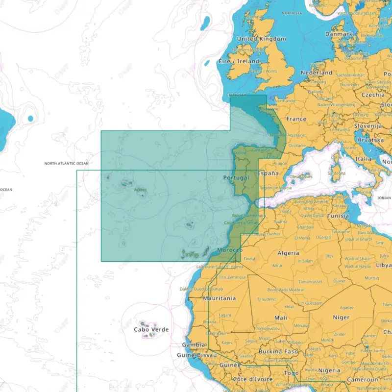 Réduction Carte marine électronique C-MAP 4D – Côtes de l’Europe de l’Ouest