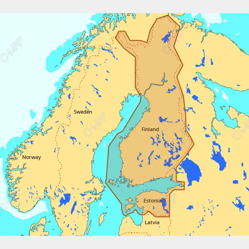 Populaire Carte marine électronique C-MAP 4D – Lacs de Finlande & mer Baltique