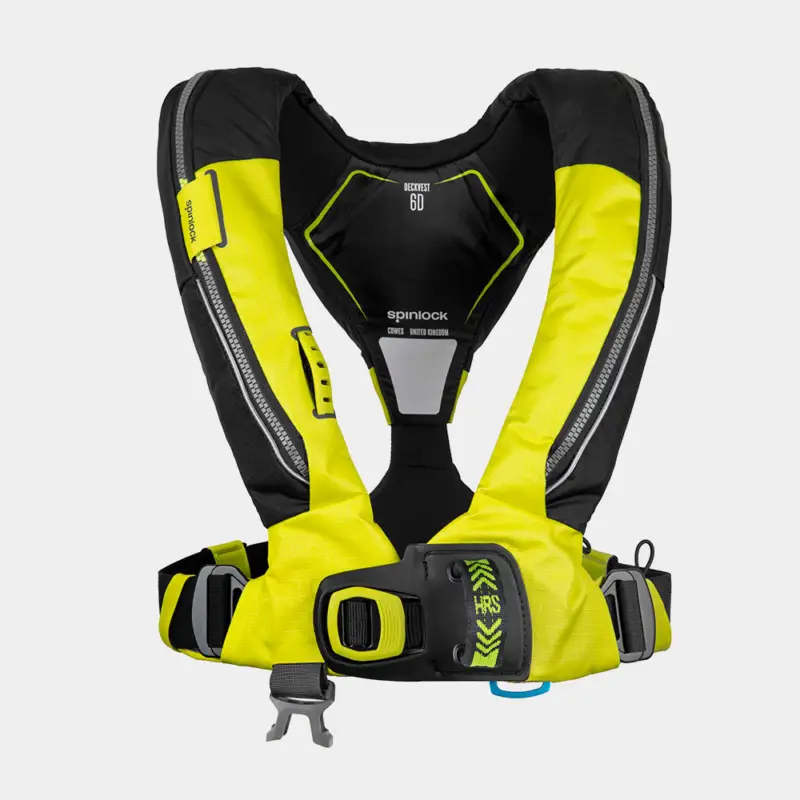 Acheter Direct Gilet de sauvetage gonflable Spinlock Deckvest 6D 170N HRS Citrus Yellow, automatique + cartouche de CO2 33 grammes