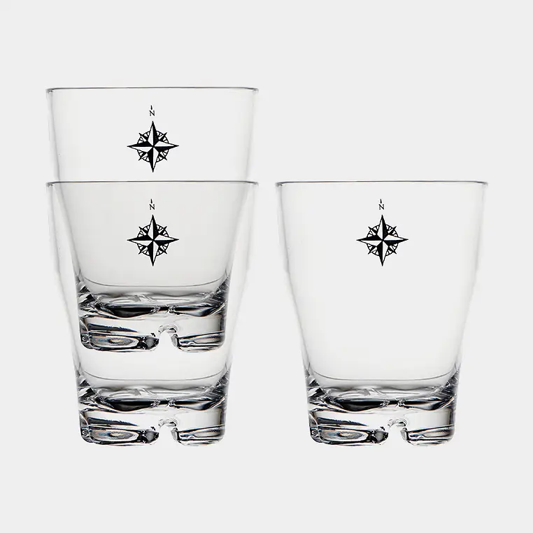 Verres en plastique Marine Business Stackable Northwind, transparent, 33 cl, 6-pack Réduction