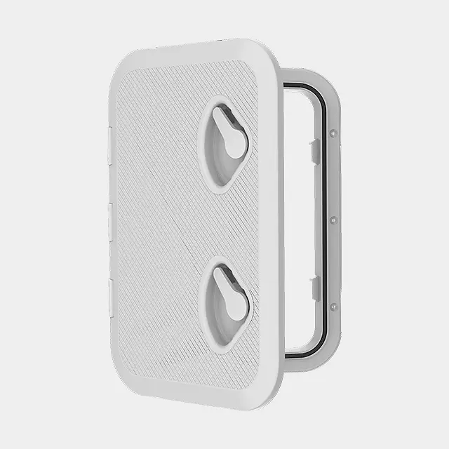 Meilleur Prix Trappe d’inspection SEAFLO 2 Button Access Hatch, rectangulaire, 460 x 510 mm, avec poignée, blanc