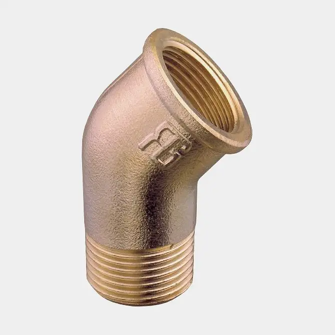 Expédié Aujourd'hui Coude Guidi 45° Elbow Male/Female, laiton, incliné 45°, 1 1/2″ G (BSP) (intérieur) à 1 1/2″ G (BSP) (extérieur)