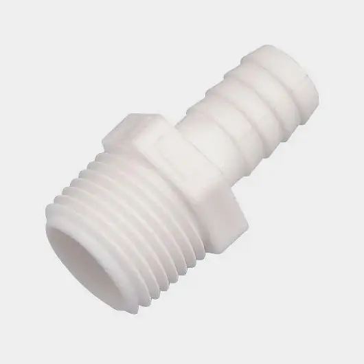Paiement Sécurisé Raccord droit Shurflo pour pompes, 1/2″ (NPT) (extérieur), 13 mm (1/2″) tuyau, plastique