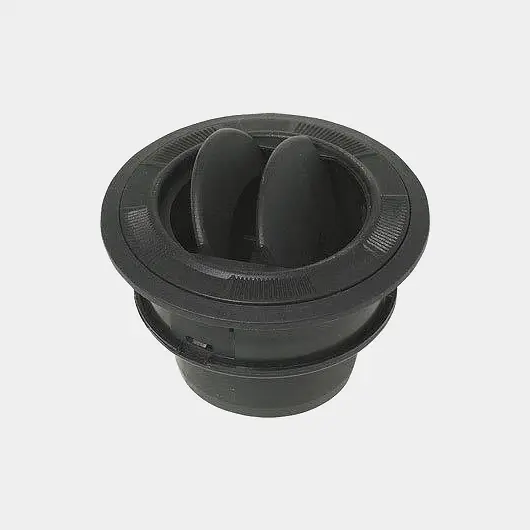 Buse d’air chaud pour chauffage, Ø75 mm, plastique, noir Retour Gratuit