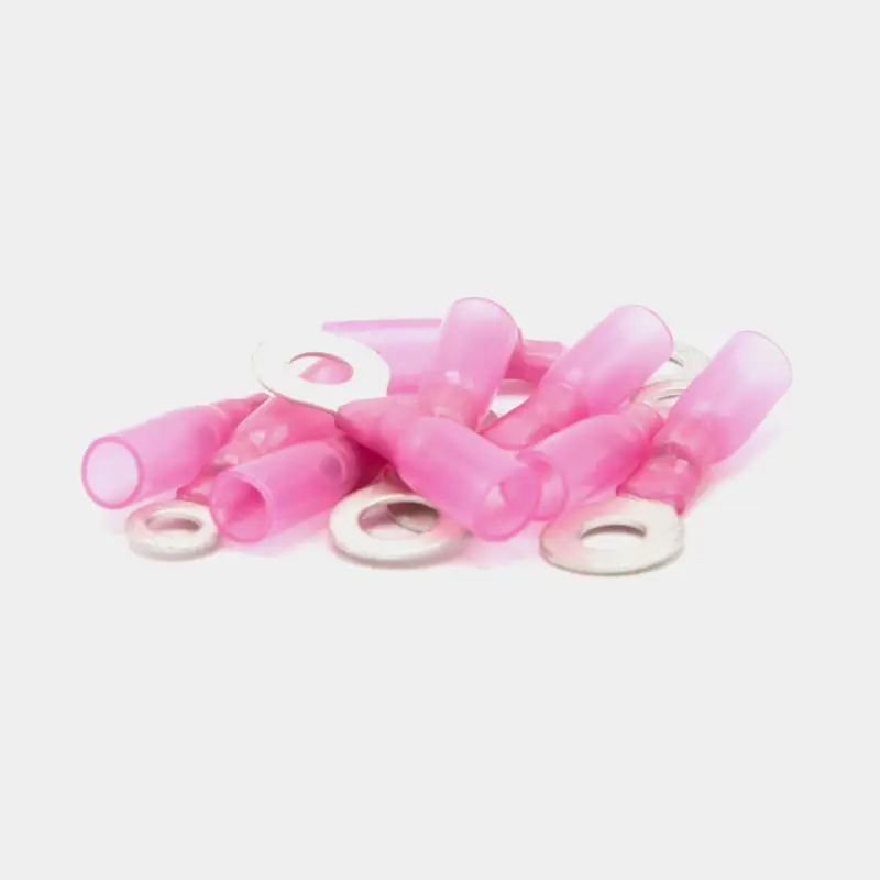 Cosses à anneau avec gaine thermorétractable adhésive Oceanflex, Ø5.3 mm, convient pour câble 0.5 – 1.5 mm², 10-pack, Rouge Acheter Direct