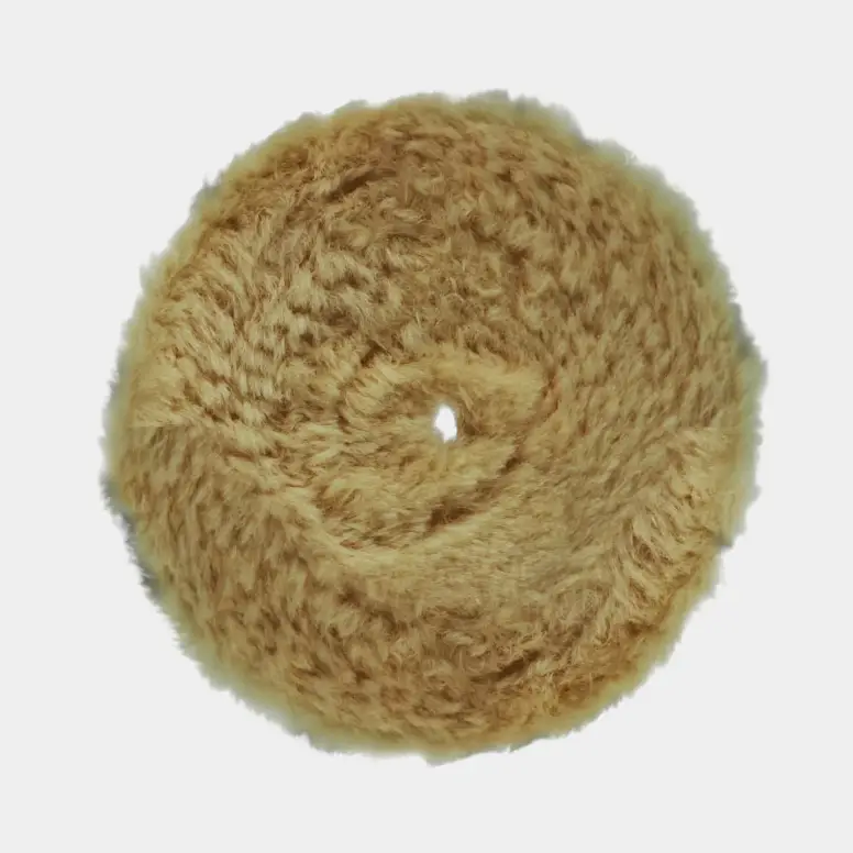 Tampon en laine RUPES BigFoot D-A Medium Wool, Ø130 mm, dureté moyenne, convient pour plateau de support Ø125 mm Retour Gratuit
