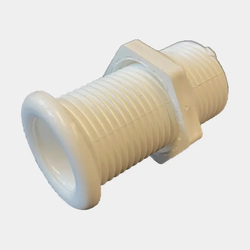 Bouchon de vidange / bouchon de fond bateau Nuova Rade Thru-Hull Threaded with Standard Flange, traversant, polyamide, 7/8″ (22 mm), 62 mm, blanc Acheter Direct