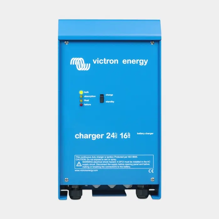 Offre Spéciale Chargeur de batterie Victron Phoenix Charger, 90 – 265 V, 24 V, 16 A / heure, avec 3 sorties, sans câble de charge