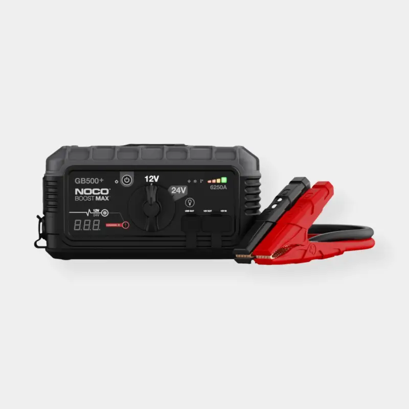 Démarreur d’appoint / booster de démarrage NOCO Boost MAX GB500, 12 V / 24 V, 6250 A, pour moteur essence/diesel jusqu’à 45 litres Offre Limitée