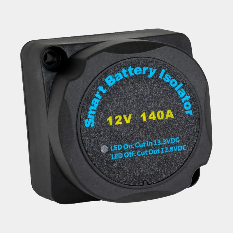 Petit Prix Relais de séparation numérique commandé par tension Skyllermarks, 12 V, 140 A, avec connexion pour 2 batteries