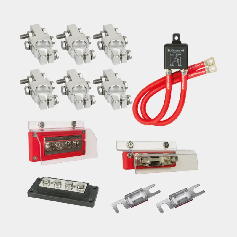 Remise Kit de base Skyllermarks Power Kit 2, pour 1 batterie de démarrage & 2 batteries de consommation
