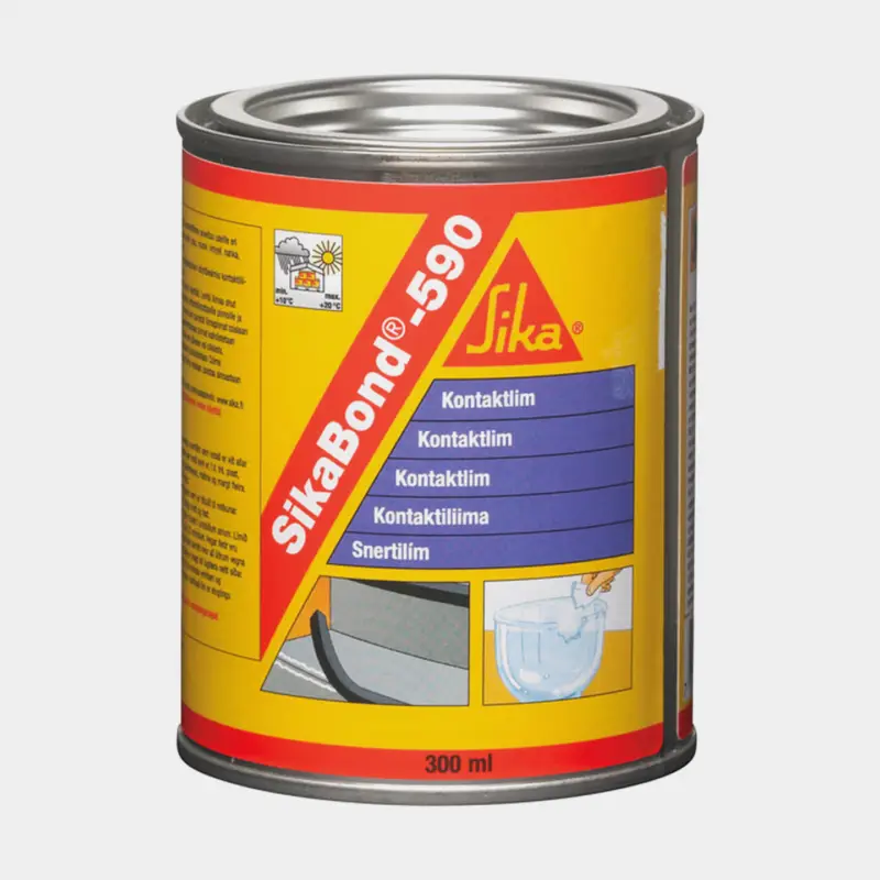 Colle de contact Sika SikaBond 590, 300 ml, brun-jaune Vente Directe