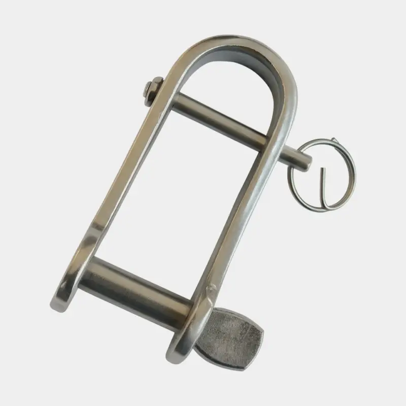 Manille droite NOCK Essentials, Ø6 mm, 36 mm, acier inoxydable, plate avec vis papillon filetée, avec axe Commander Maintenant