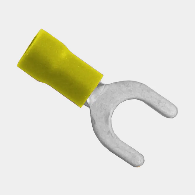 Cosses à fourche isolées Skyllermarks, M5, pour câbles 4 – 6 mm², pack de 25, jaune Dernière Chance