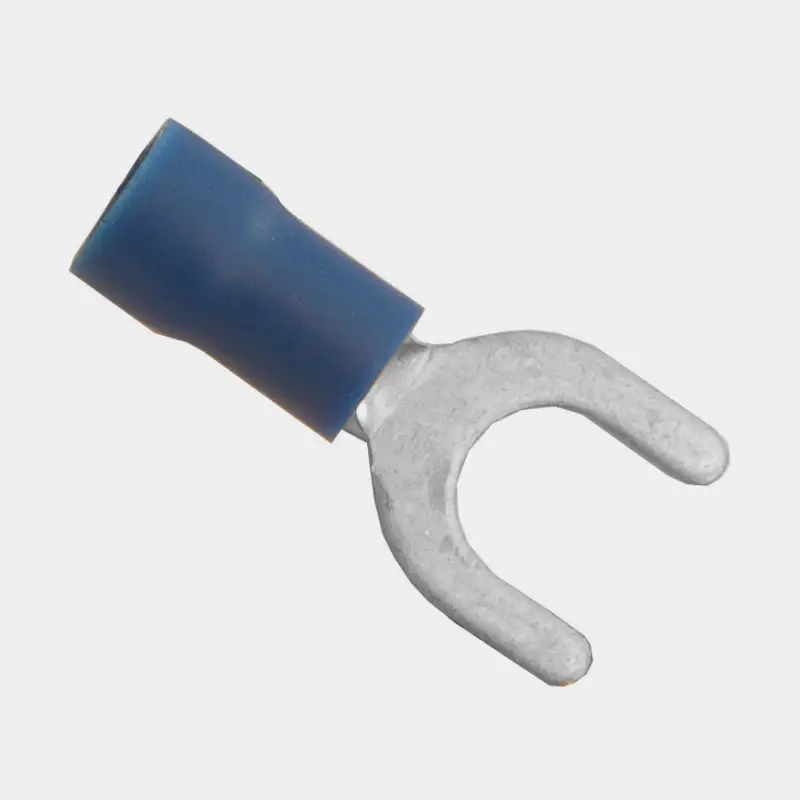 Usine Directe Cosses à fourche isolées Skyllermarks, M5, pour câbles 1.5 – 2.5 mm², pack de 200, bleu