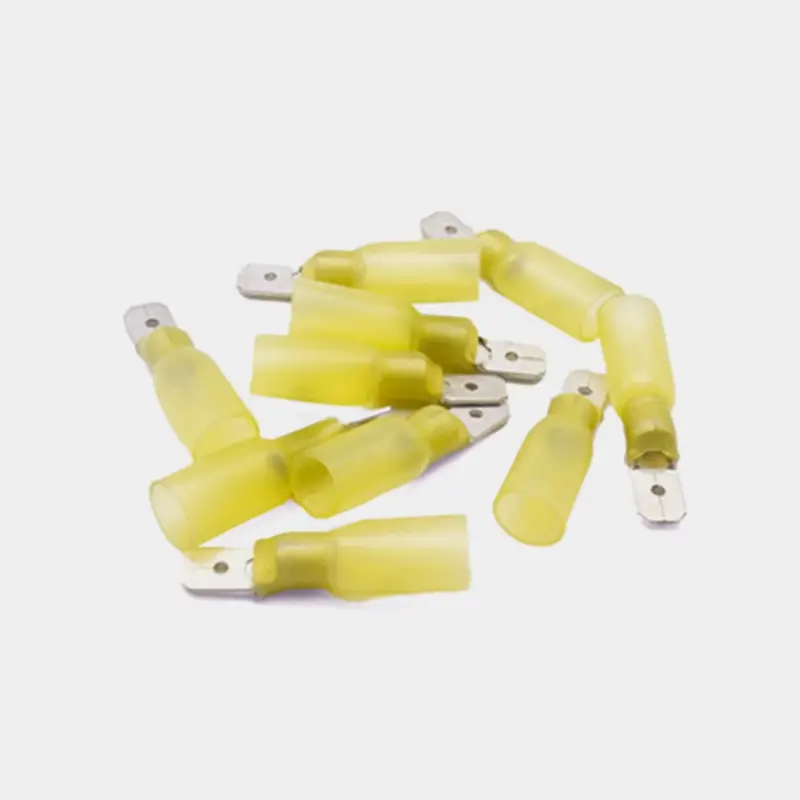 Cosse plate avec colle Skyllermarks, pour câble 4 – 6 mm², pack de 100, jaune Offre Spéciale