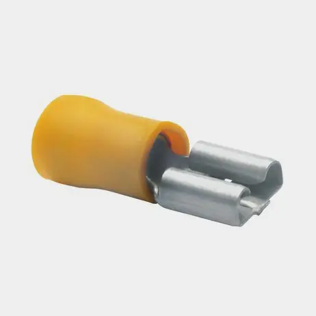 Certifié Douille plate Skyllermarks, convient pour câble 4 – 6 mm², pack de 100, jaune