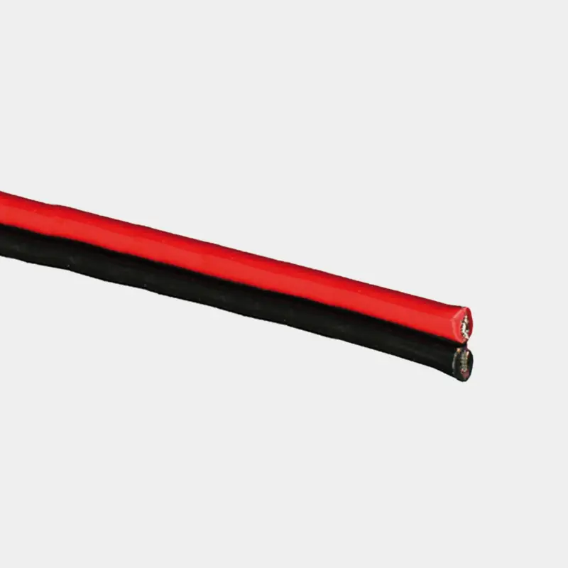 Nouvelle Collection Câble en cuivre étamé Skyllermarks RKUB, rond, 2 conducteurs, 2 x 0.75 mm², 50 mètres, rouge/noir