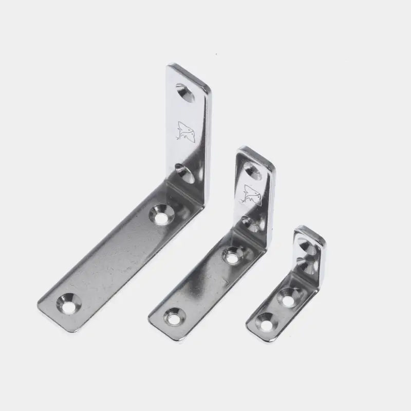 Equerre d’angle Roca, 70 x 70 x 18 mm, inoxydable AISI 316 Vente Directe