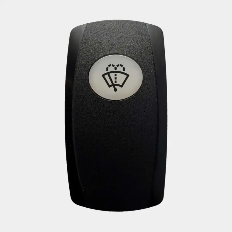 Prix Promo Capuchon / bouton pour interrupteur Carling Technologies Contura V, essuie-glace/lave-glace, noir